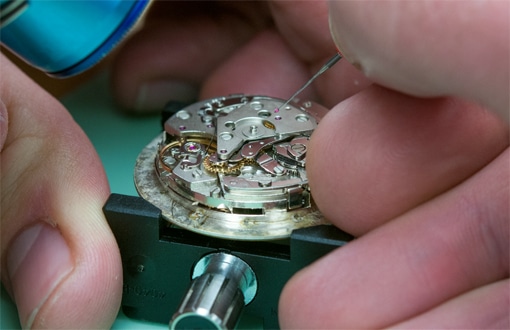 cleaning watch parts with naphtha