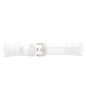 Casio BGD-120P, BLX-100 white watch silicone strap 10349444 23mm