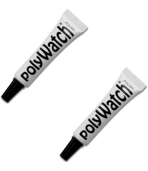 PolyWatch Plastic Watch Crystal Scratch Remover Polish Tool - Pack of 2