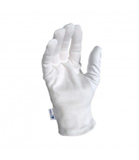 Heli pair deco-gloves made of cotton, white, size S