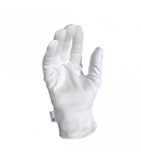 Heli pair deco-gloves made of cotton, white, size S