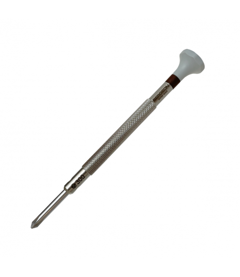 Bergeon 30081-C-300 stainless steel screwdriver with cross blade 3.00 mm