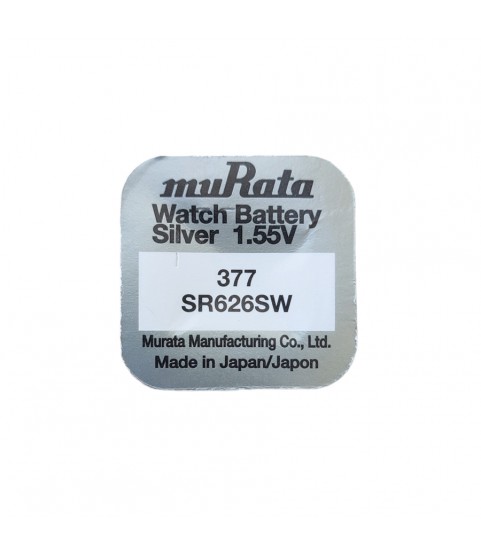 Sony/Murata 377 silver oxide quartz watch batteries 1.55 volts