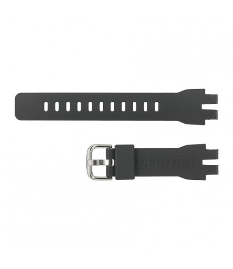 Casio 10570856 dark grey silicone watch strap 16 mm PRG-330-1A