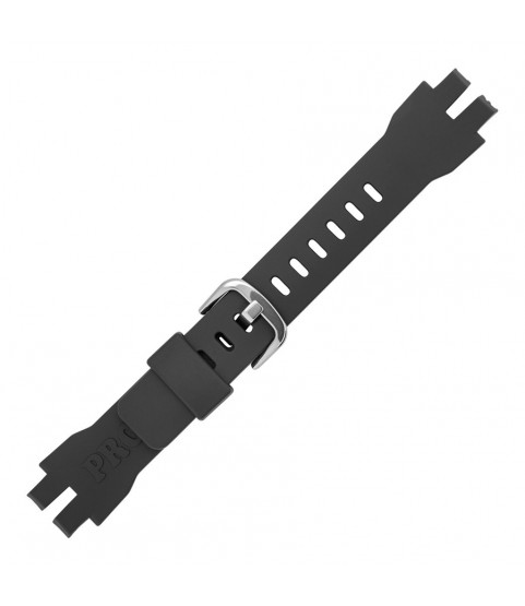 Casio 10570856 dark grey silicone watch strap 16 mm PRG-330-1A