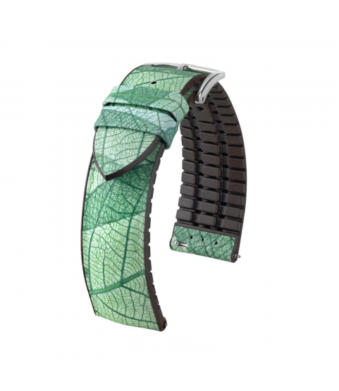 Hirsch Leaf green watch strap 18 mm 0921046140-2-18