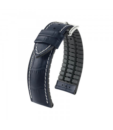 Hirsch George L blue calf leather watch strap 20 mm 0925128080-2-20