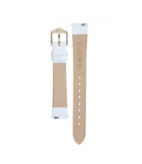 Hirsch Toronto M white calf leather watch strap 16 mm 03702100-1-16