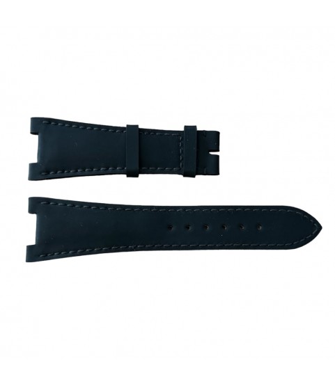 New leather black strap for Patek Philippe watches 25 x 12 mm