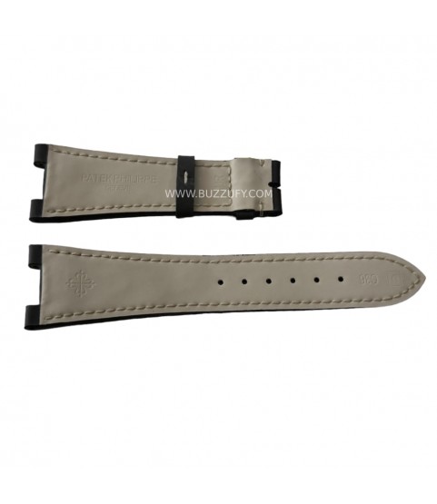 New leather brown strap for Patek Philippe watches 25 x 12 mm