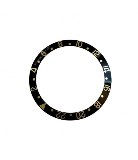 Bezel insert for Rolex GMT 16713, 16718 black and gold part B315-16718-11-A1