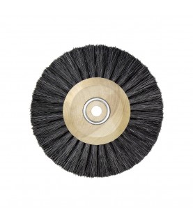 Wheel circle hard brush bristle with wooden core, 3 rows, 70 mm