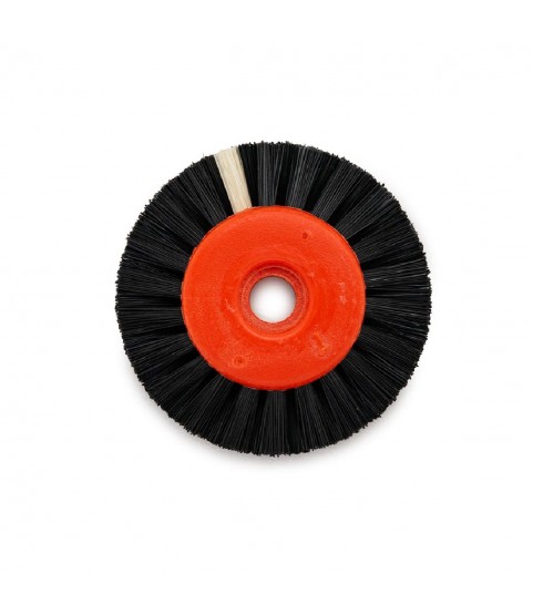 Circular brush, black chungking bristles, 2 rows, pointed, Ø 45 mm with plastic core