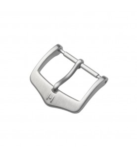 Hirsch Classic silver mat stainless steel buckle for watch strap 18 mm