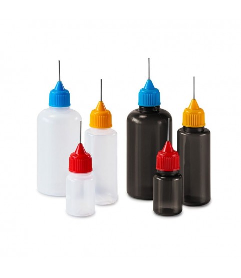 Set of 6 needle cap range for bottles