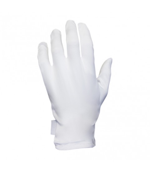 Heli presentation gloves, white, size XL, 1 pair, microfiber and cotton