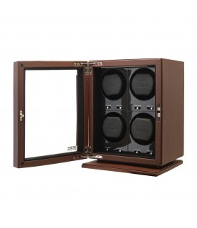 BLDC-B04 Watch winder for 4 watches, dark brown