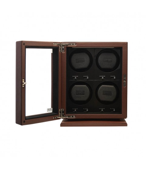 BLDC-B04 Watch winder for 4 watches, dark brown