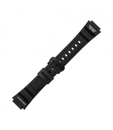 Casio black watch strap 10314483 for AQW-101-AV, 18mm