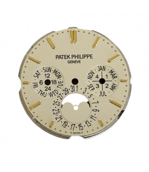 New dial with set of hands for yellow gold Patek Philippe Perpetual Calendar 5140 watch