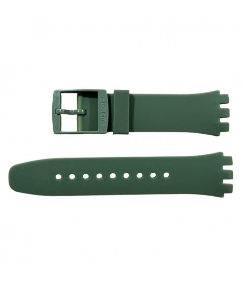 New silicone green Swatch strap ASUSG406