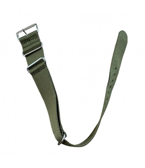 Nylon watch NATO strap navy green, 18mm