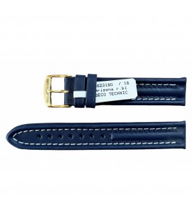 Arizona Sport watch strap 18mm, blue, water Resistant