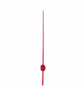 Second hand for clocks, thread, 80 mm, plastic, red