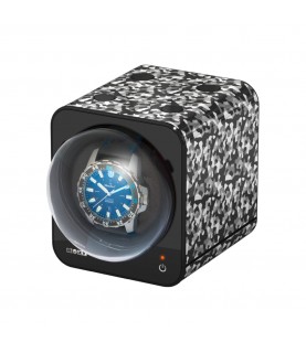 Boxy Fancy Brick camouflage watch winder box for one watch with adapter