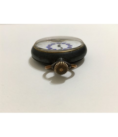 Antique Hebdomas Pocket Watch 8 Days Porcelain Dial 1940