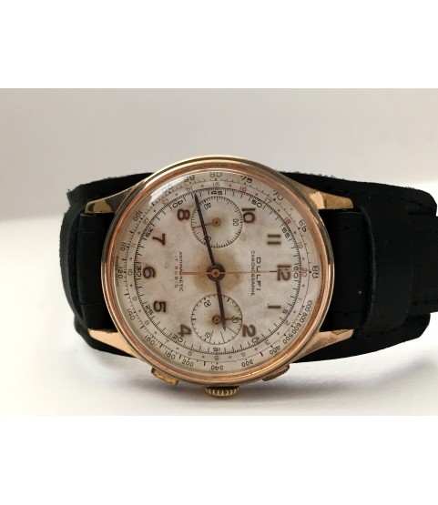 Vintage Dulfi Chronograph Men's Watch from 1950s 37.5 mm