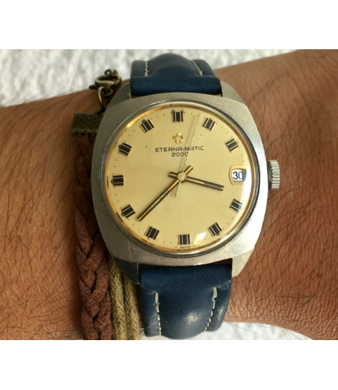 Vintage Eterna-Matic 2000 Automatic Men's Watch from 1970s cal. 1489K