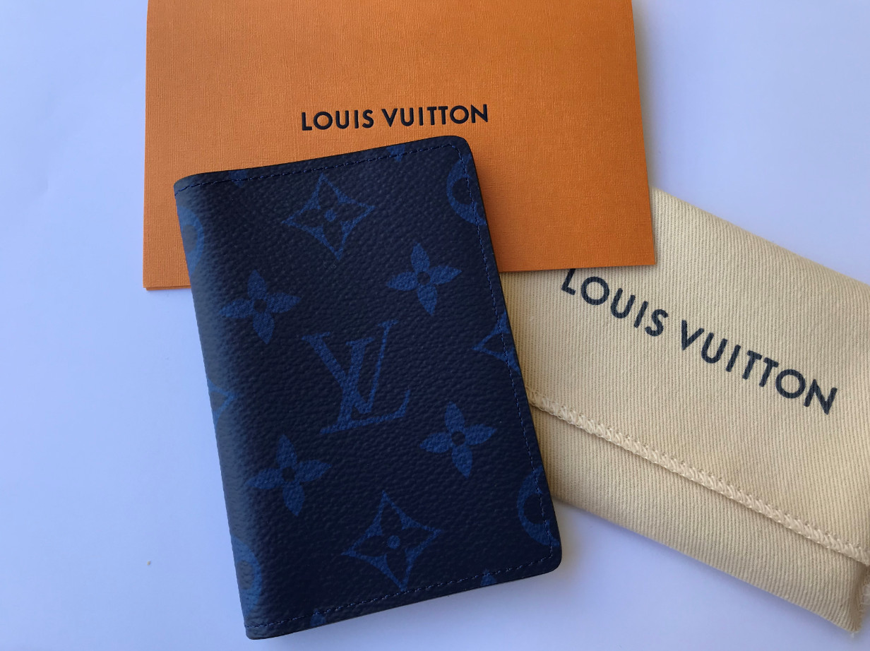 Louis Vuitton Pocket Organizer (3 Card Slot) Taiga Bleu Marine in Taiga  Leather - US