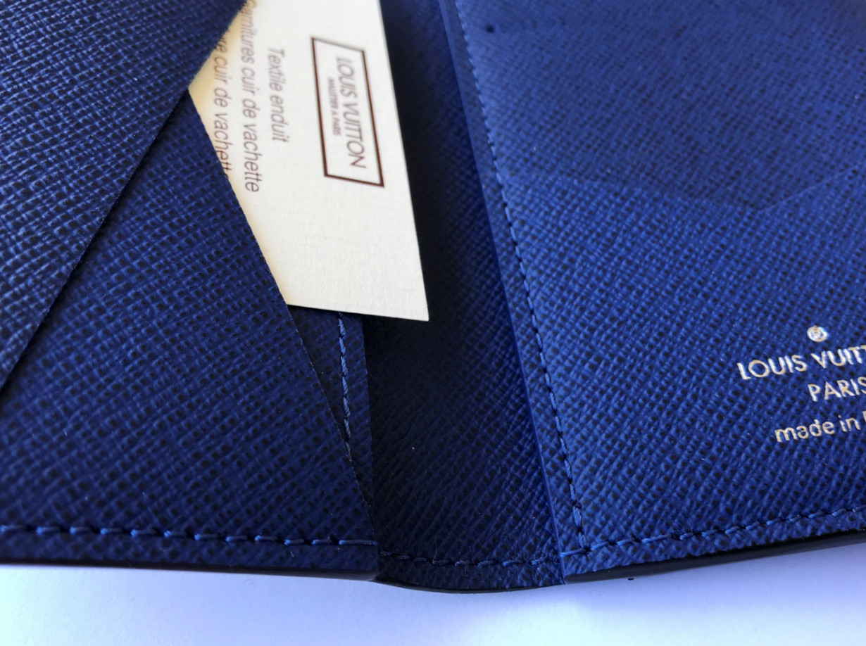 Louis Vuitton Blue Pacific Taiga Pocket Organizer