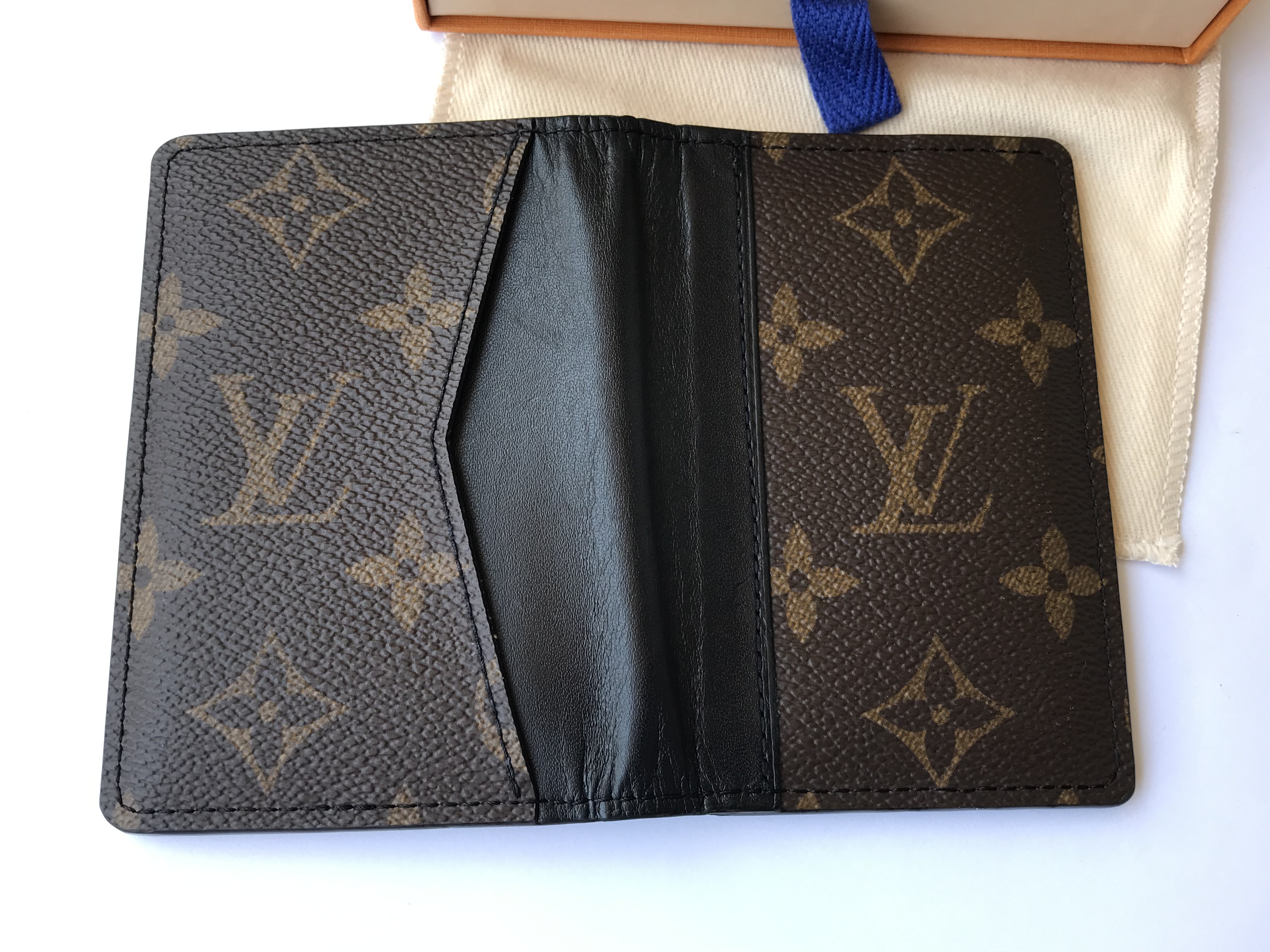 Louis Vuitton LV Pocket Organizer Macassar Brown Cloth ref.915626