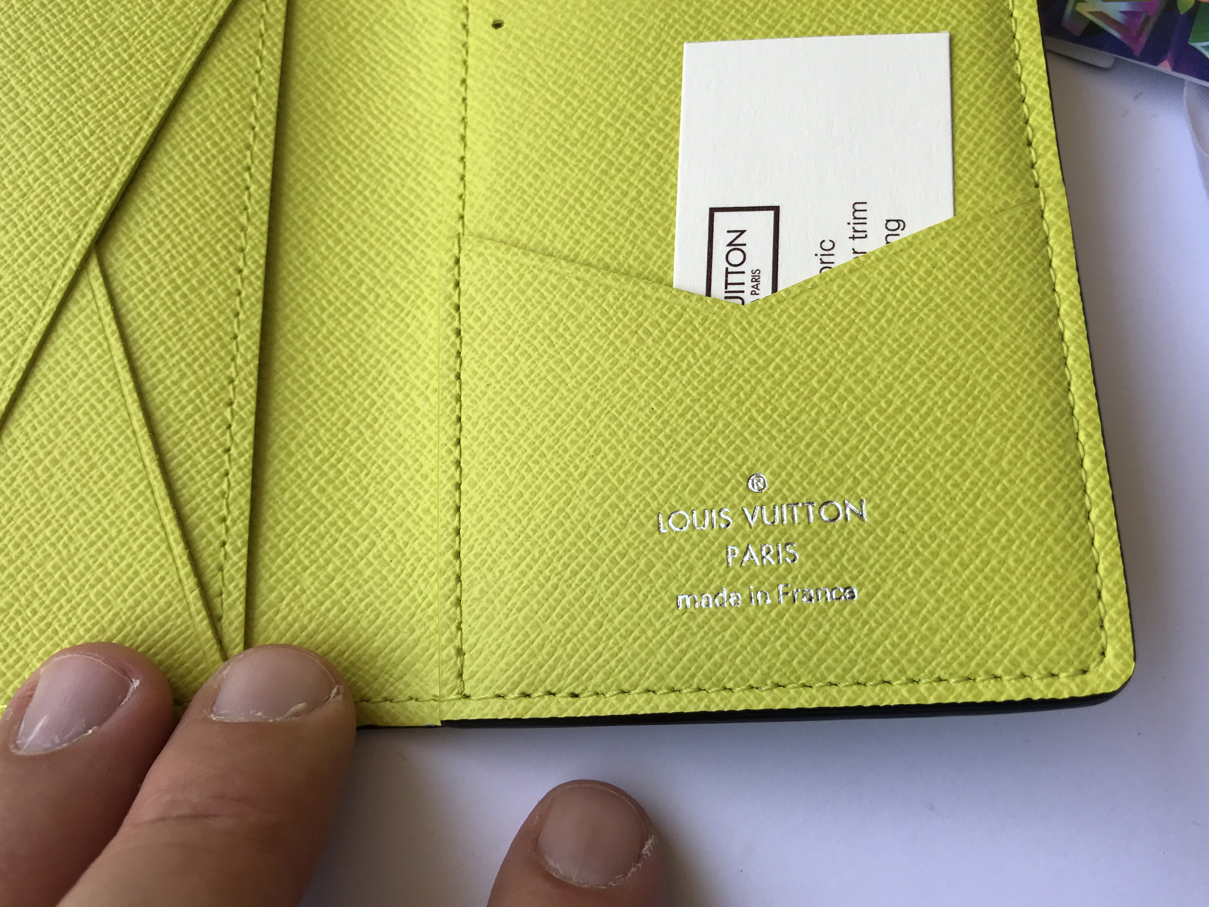 NWT Louis Vuitton Taigarama Monogram Pocket Organizer Wallet White