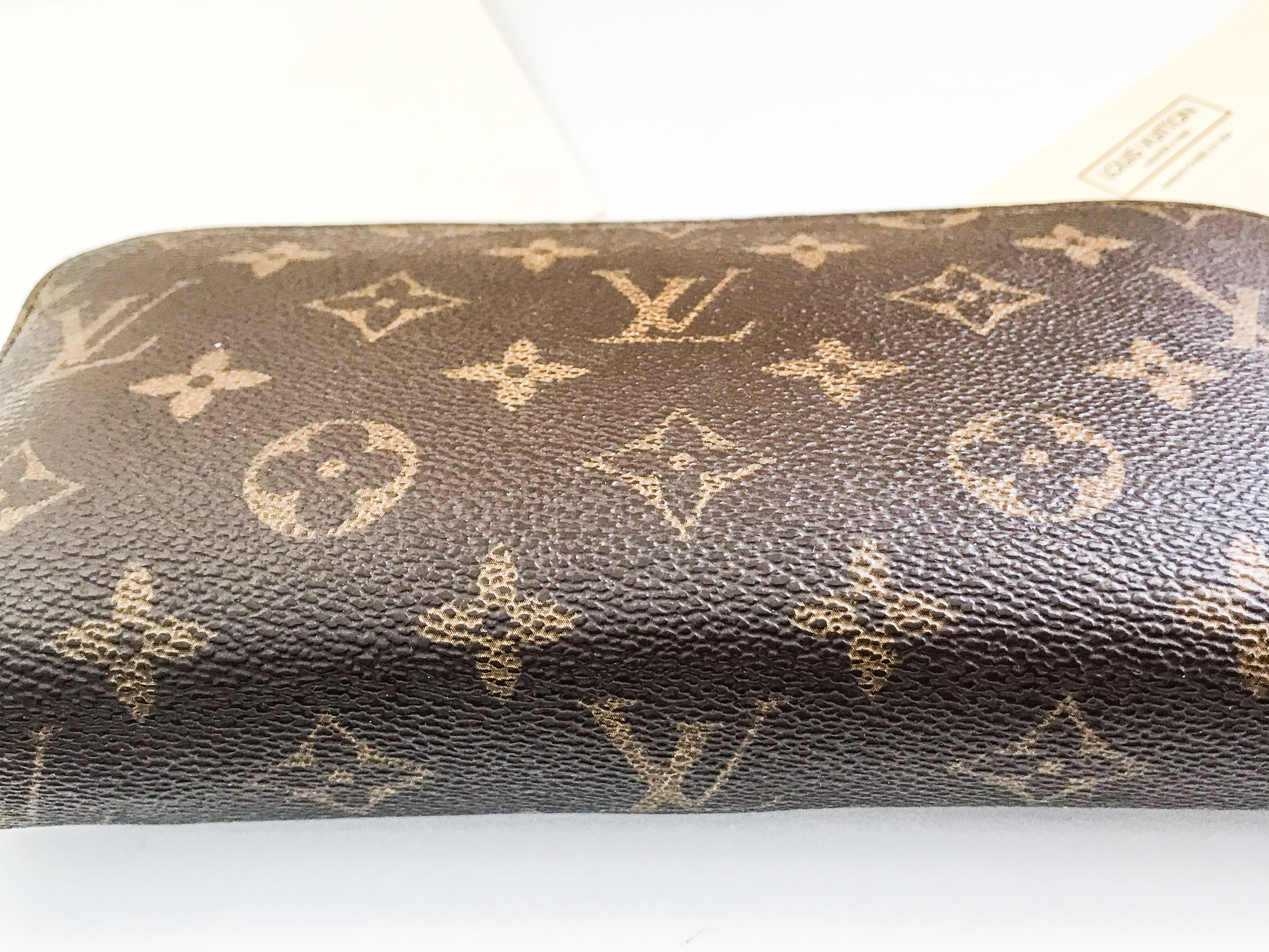 Louis Vuitton LOUIS VUITTON Monogram Round Long Wallet Portumone Zip Brown  M61727 Men's Women's