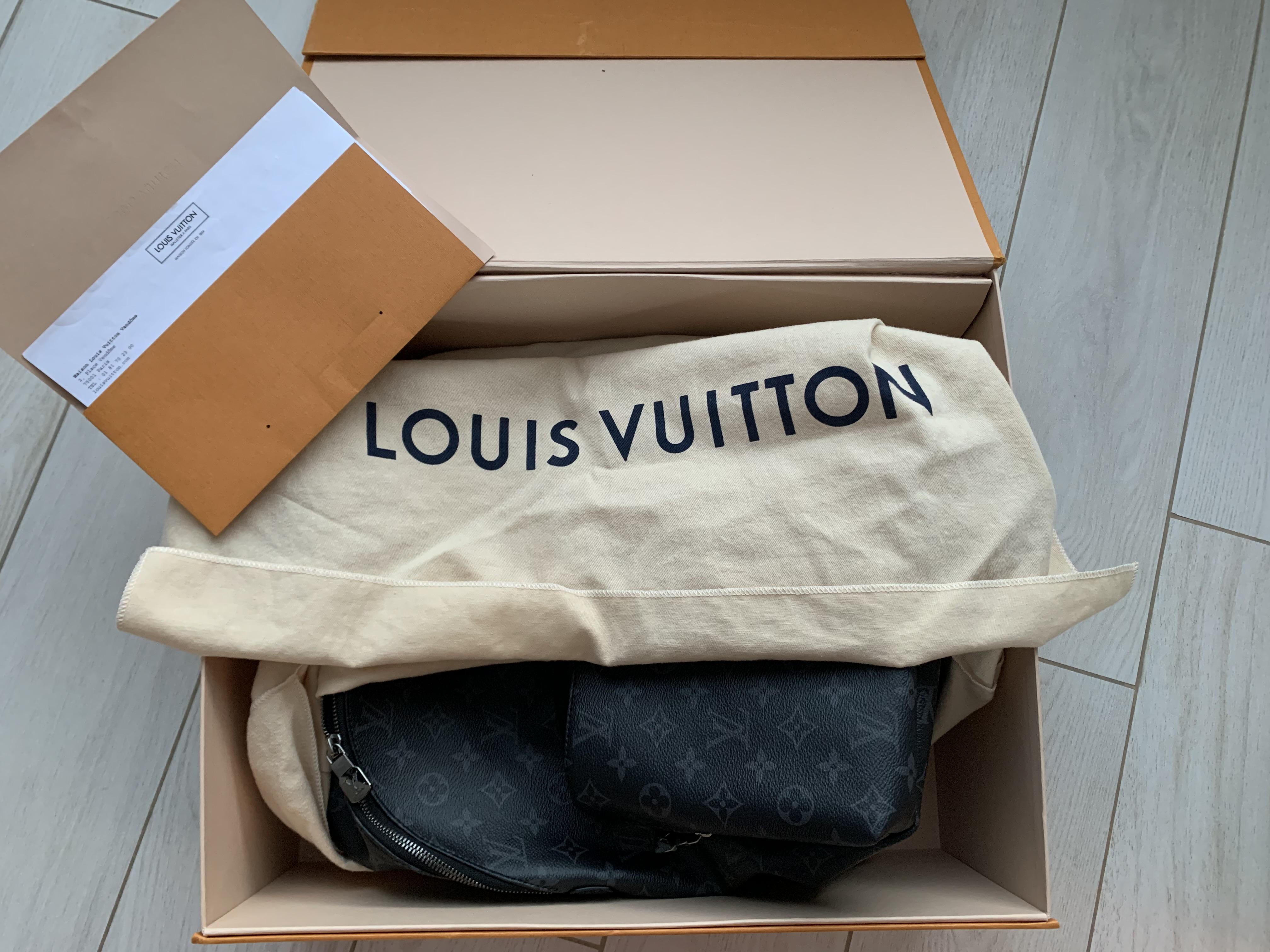Louis Vuitton M43186 Apollo雙肩包黑花帆布牛皮尺寸： 40x30x20cm
