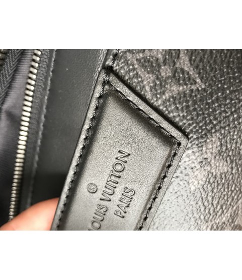 Louis Vuitton M43186 Apollo雙肩包黑花帆布牛皮尺寸： 40x30x20cm