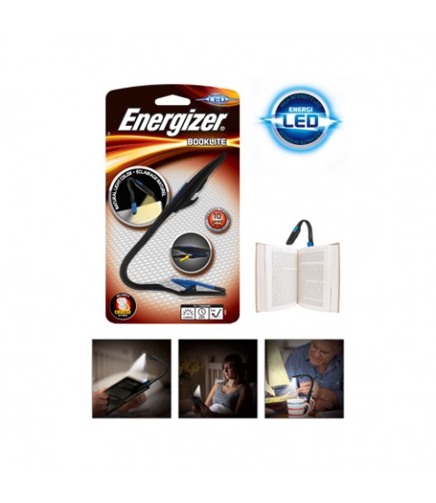 Energizer Flexible Booklite Clip Book Lamp LED Flashlight Compact Design