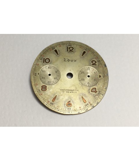 Landeron 54 Edox dial for chronograph watch 31 mm