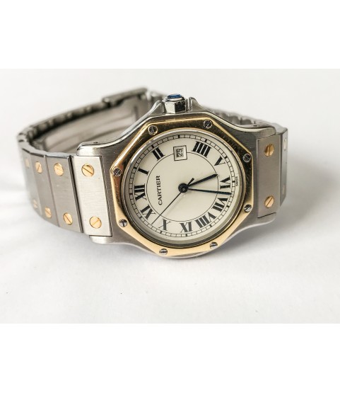 Cartier Santos Automatic Lady Watch Stainless steel and 18k gold 31mm