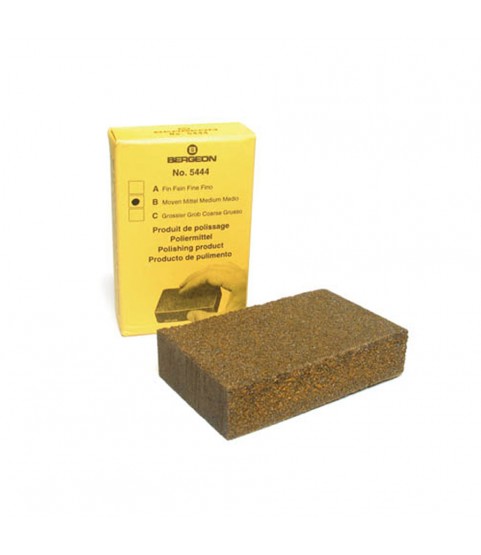 Bergeon 5444-B block of adhesive powder for polishing, unrusting, cleaning satin finish