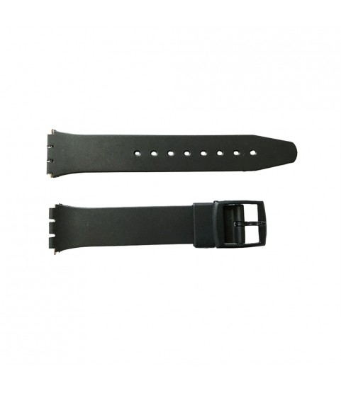 Swatch special rubber strap smooth with plastic clasp 17mm