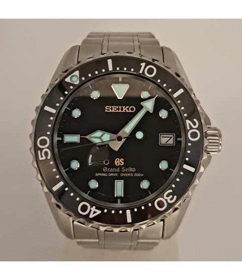 Seiko Diver SBGA031 Cal. 9R65 Spring Drive Power Reserve Titanium Watch