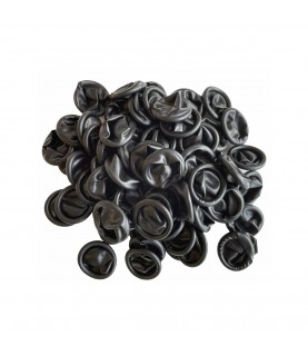 ESD Anti-static black latex rubber finger cots for watchmakers size L 100 pcs