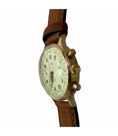 Vintage TYPE Chronograph men's watch with Valjoux 7730 1960s