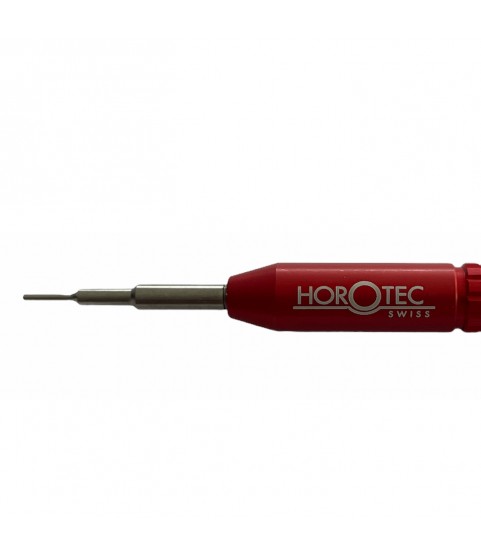 Horotec MSA 10.309 spring bar tool for bracelet replacement with aluminium anodised red handle
