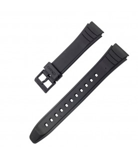 Casio black watch strap 10160334 for AW-49, AW-49H, AW-49H-1, AW-49H-1B, 19mm