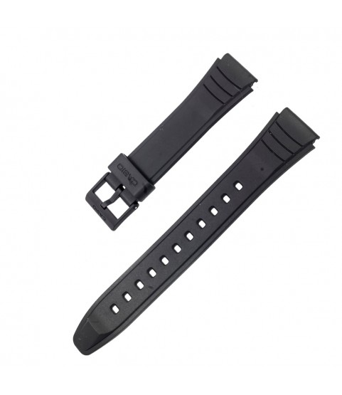 Casio black watch strap 10160334 for AW-49, AW-49H, AW-49H-1, AW-49H-1B, 19mm